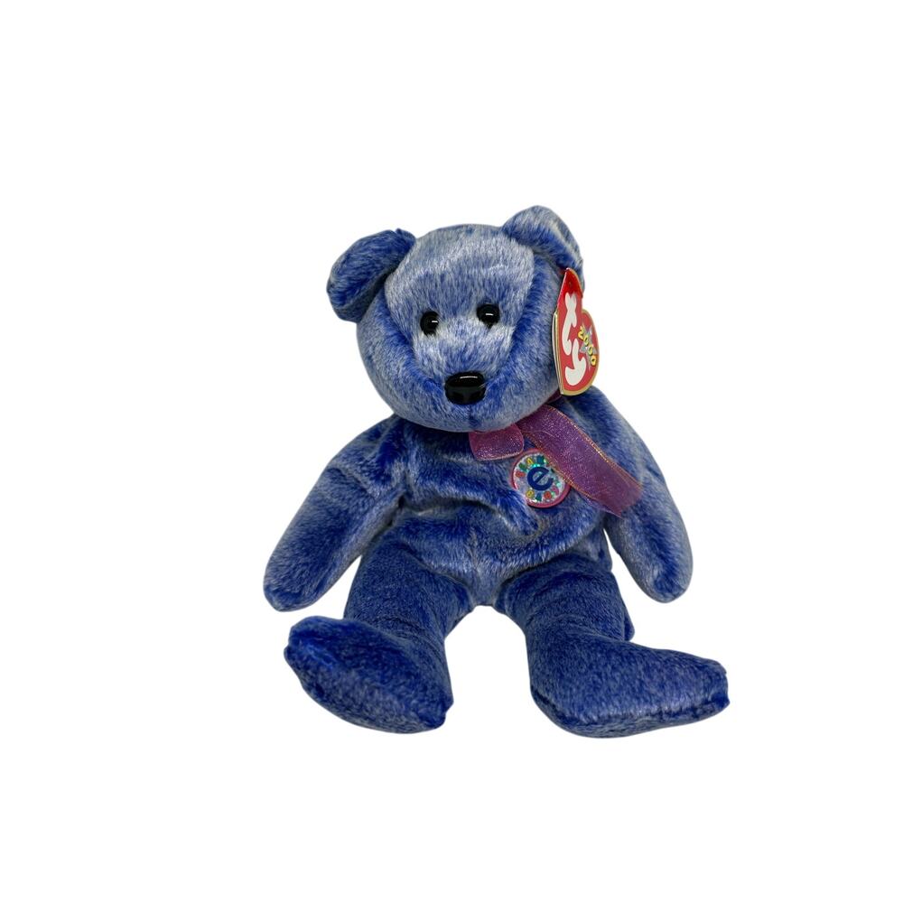 TY BEANIE BABIES PERIWINKLE the BEAR 2000 Plush Stuffed Animal